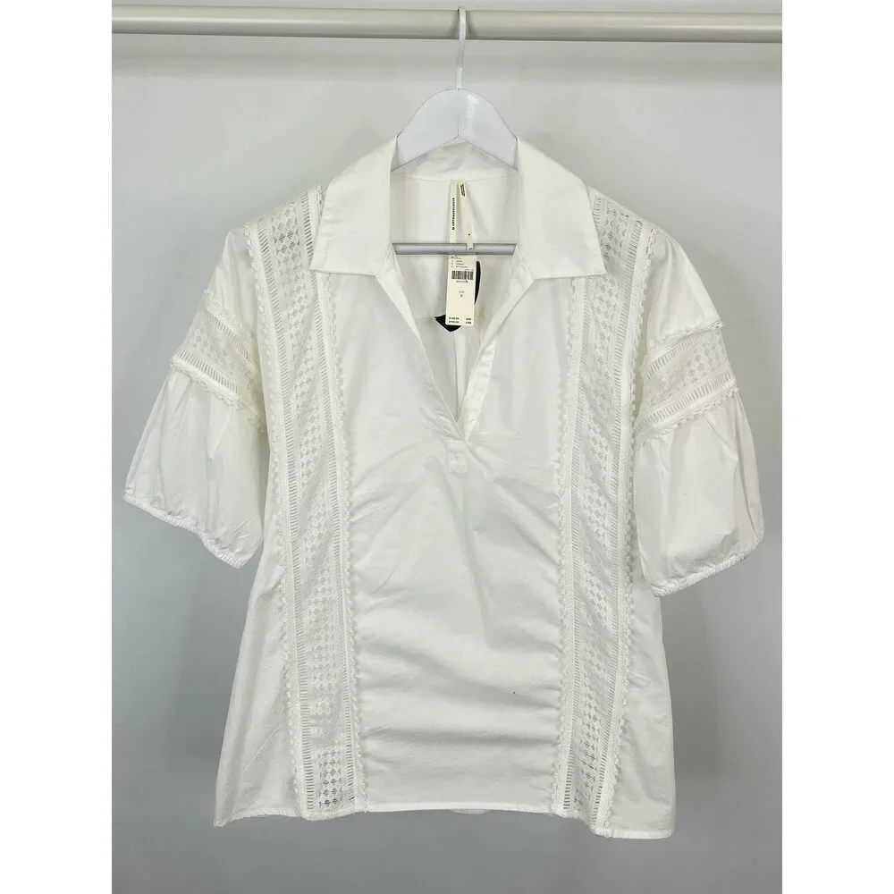 ANTHROPOLOGIE NWT Size S White Women Tunic